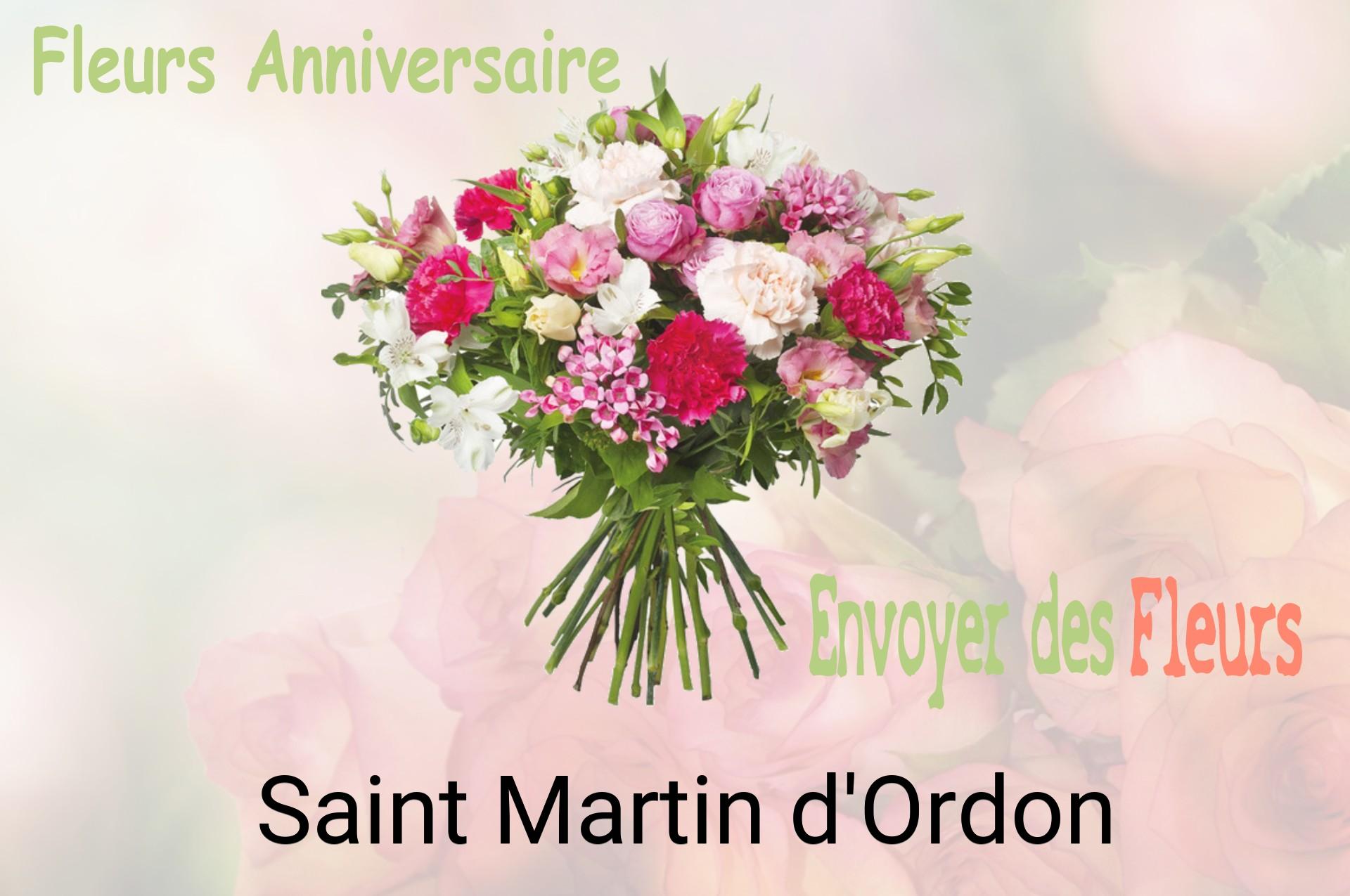 Bouquet de fleurs d’anniversaire livré à Saint-Martin-d'Ordon
